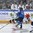 PARIS, FRANCE - MAY 10: Slovenia's Ales Music #16 checks Finland's Jani Lajunen #24 while his teammate Nik Pem #76 looks on during preliminary round action at the 2017 IIHF Ice Hockey World Championship. (Photo by Matt Zambonin/HHOF-IIHF Images)

